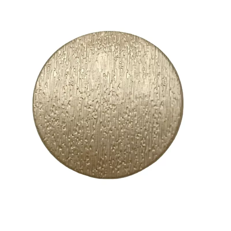 1 Inch Black Gold Round Matte Metal Shank Buttons for Clothing Bulk Black