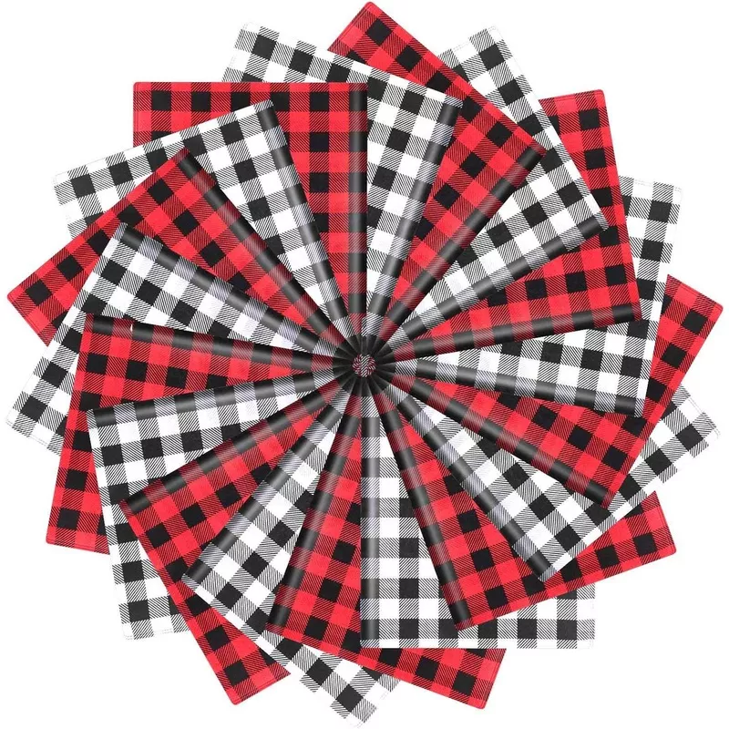 100Pcs Christmas Tissue Paper DIY Wrapping Paper Red Black