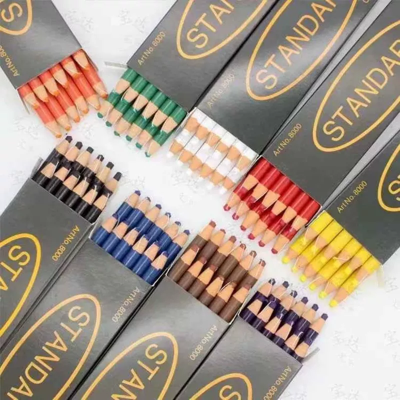 12 Pack Peel Off China Markers Grease Pencils Black