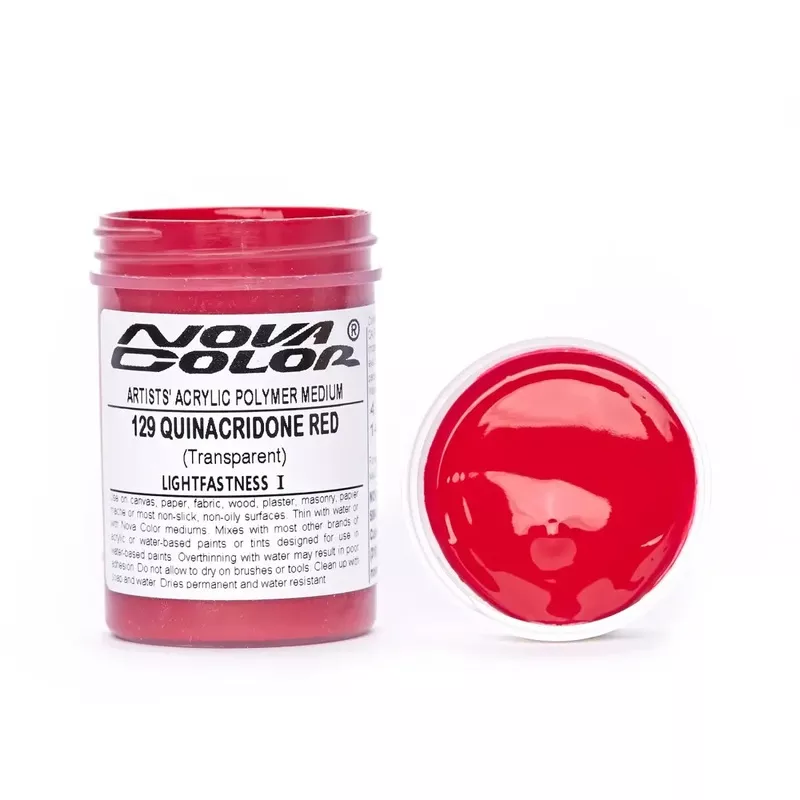 #129 Quinacridone Red – Lightfastness: | – Transparent