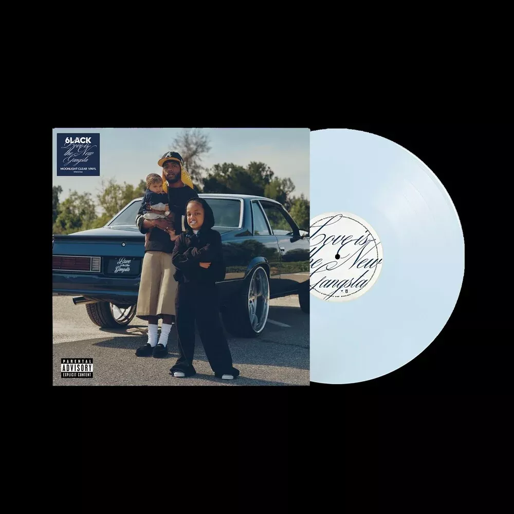 6LACK - Love is the New Gangsta (Moonlight Clear Vinyl with Alternate Cover)