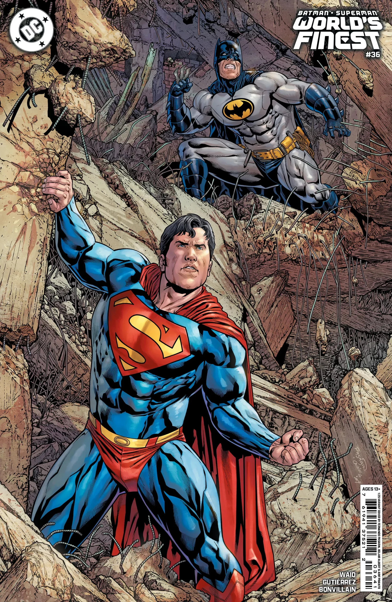 Batman Superman Worlds Finest #36 E 1:25 Fernando Pasarin & Oclair Albert Variant (02/19/2025) Dc