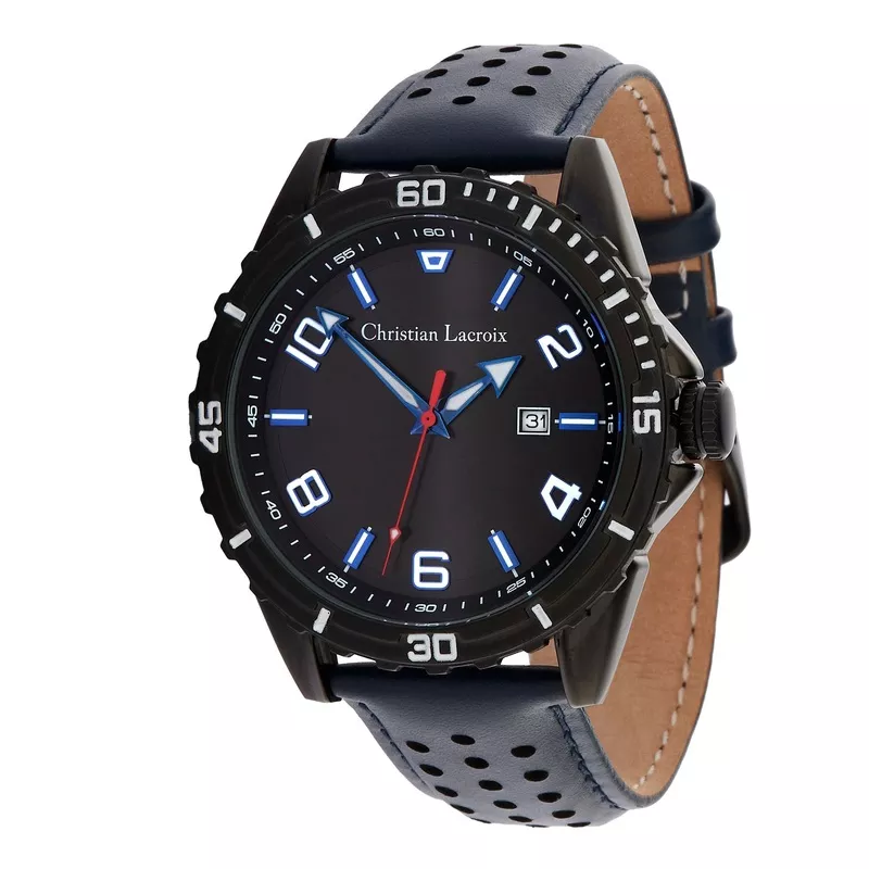 CHRISTIAN LACROIX LMD489N – Date watch Sol Navy & Black