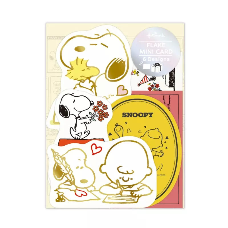 [JAPAN] Peanuts Snoopy & Friends Flake Mini Cards