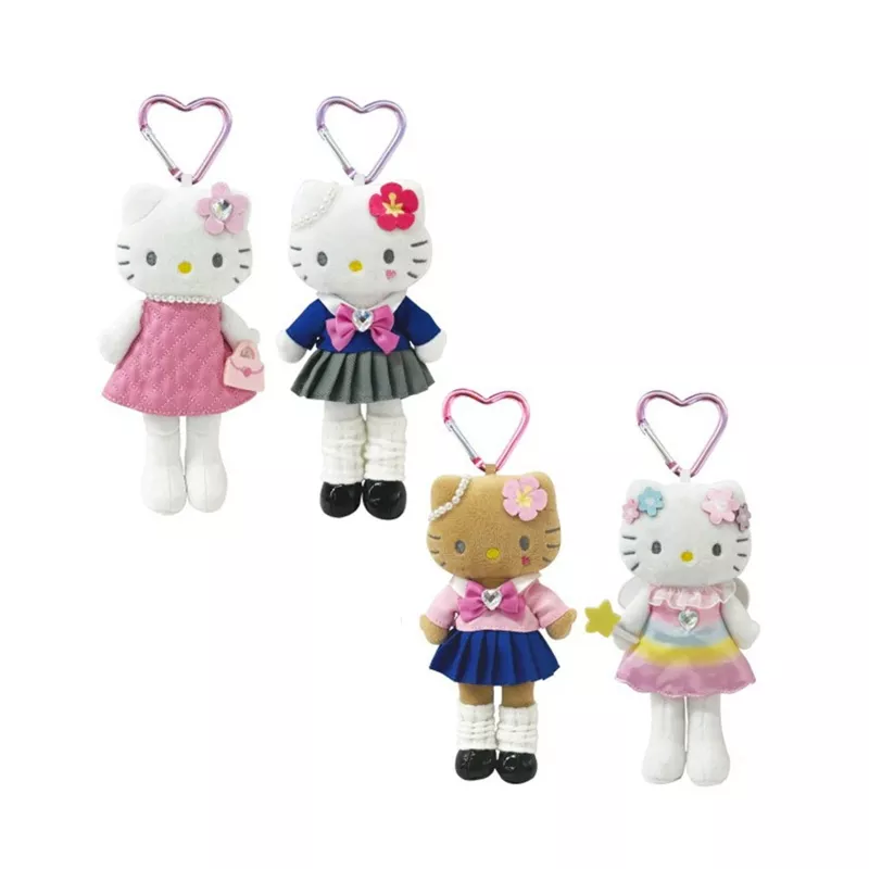 [JAPAN] Sanrio Hello Kitty Fantasy Series Style Up Mascot Holder Keyring PINK DRESS