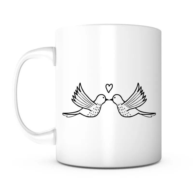 “A Pair of Doves” Mug