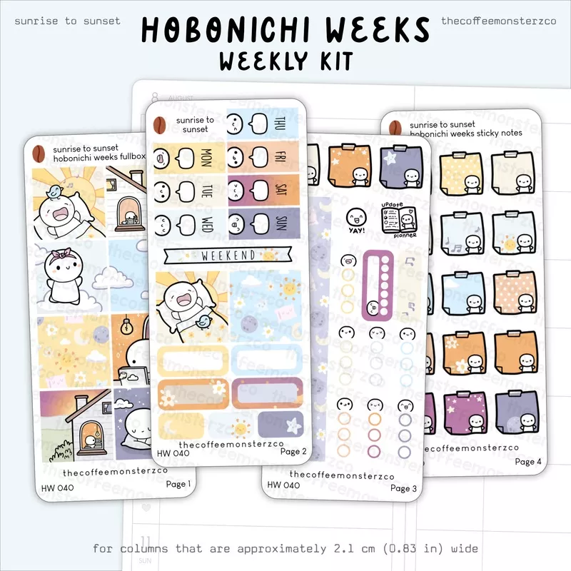 Sunrise To Sunset – Hobonichi Weeks Kit