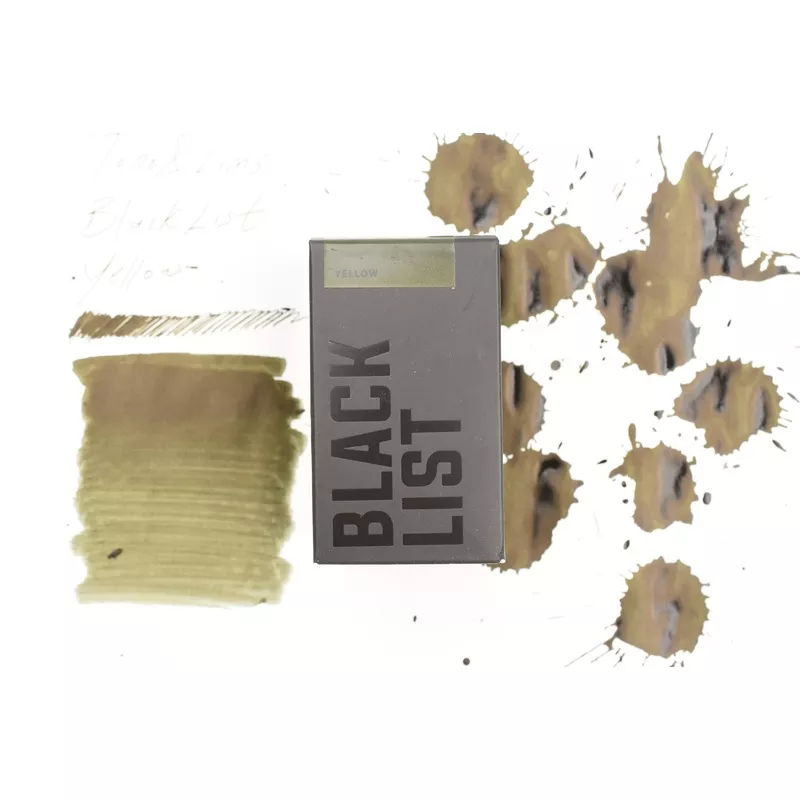 Tono & Lims Ink Bottle - Black List - Yellow - 30ml