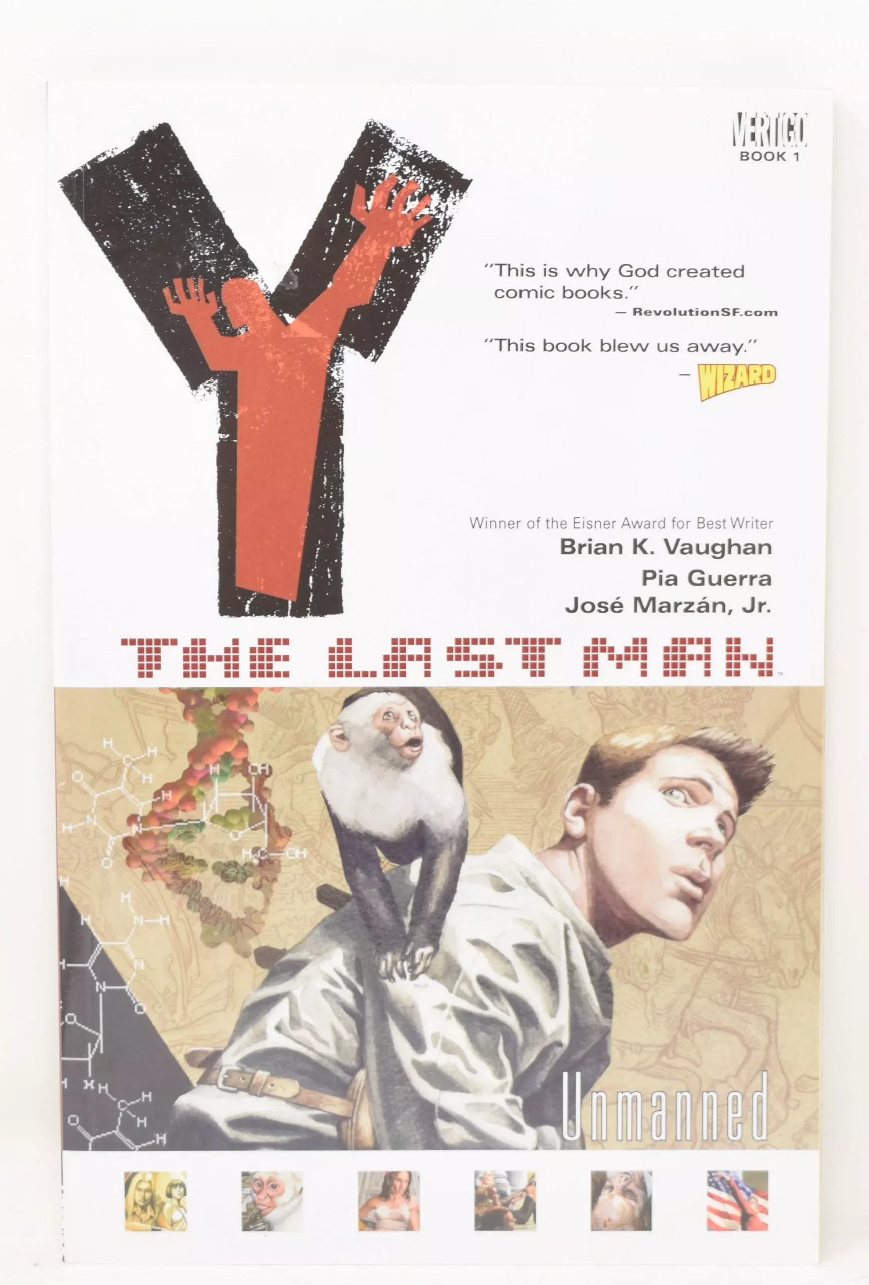 Y: The Last Man Vol 1 Unmanned Vertigo DC 2002 GN NM New