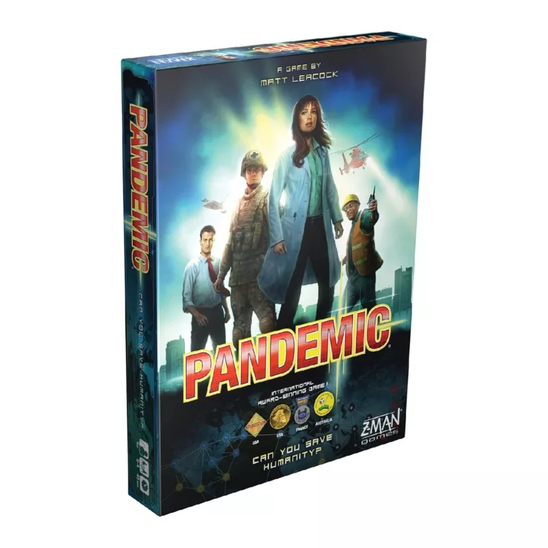 Z Man Games Pandemic Board Game Base Game for Adults and Family for Ages 8 Plus for 2 to 4 players Average Playtime 45 minutes ZMG ZM7101