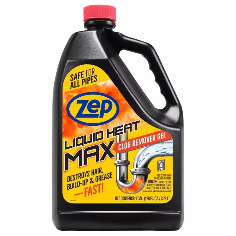 Zep Liquid Heat Gel Clog Remover 128 oz