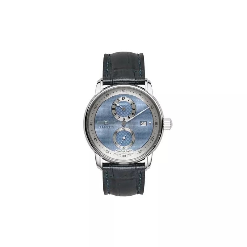 Zeppelin Friedrichshafen Regulator Automatic Watch, Blue, 42 mm, Day, 8522-3